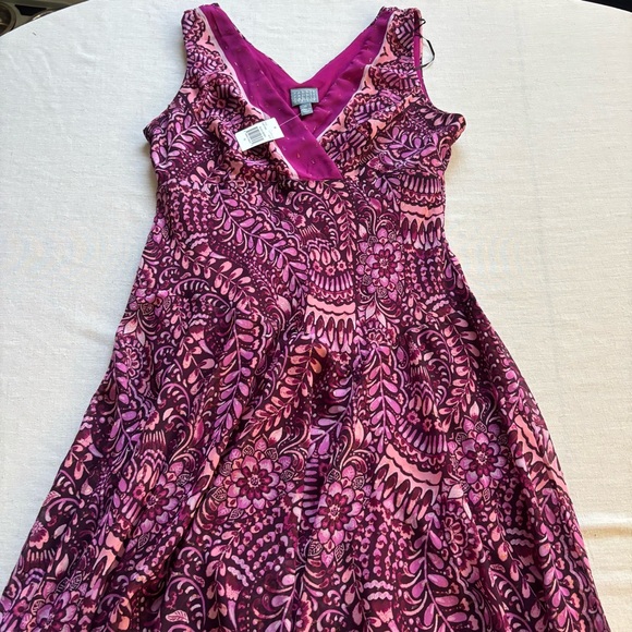 NWT Rabbit Rabbit Rabbit Sleeveless Fit & Flare Midi Dress Berry 16 - Picture 2 of 9